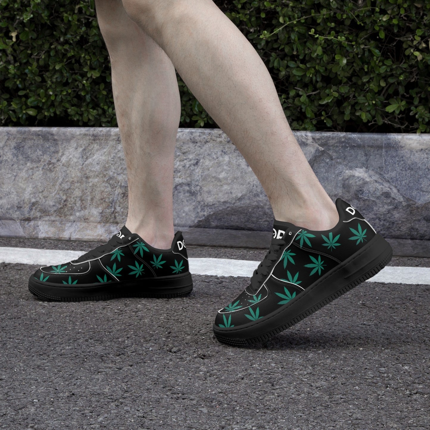 Weed Force 1 Green Leaf Edition - Black