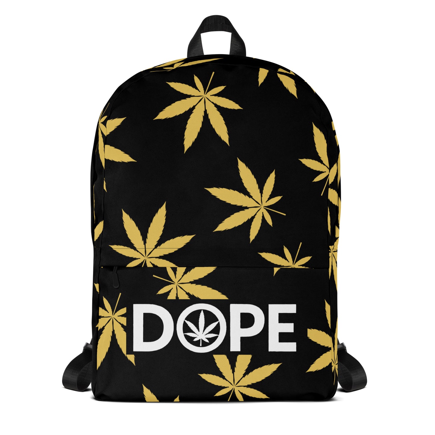 Gold Leaf Black Backpack