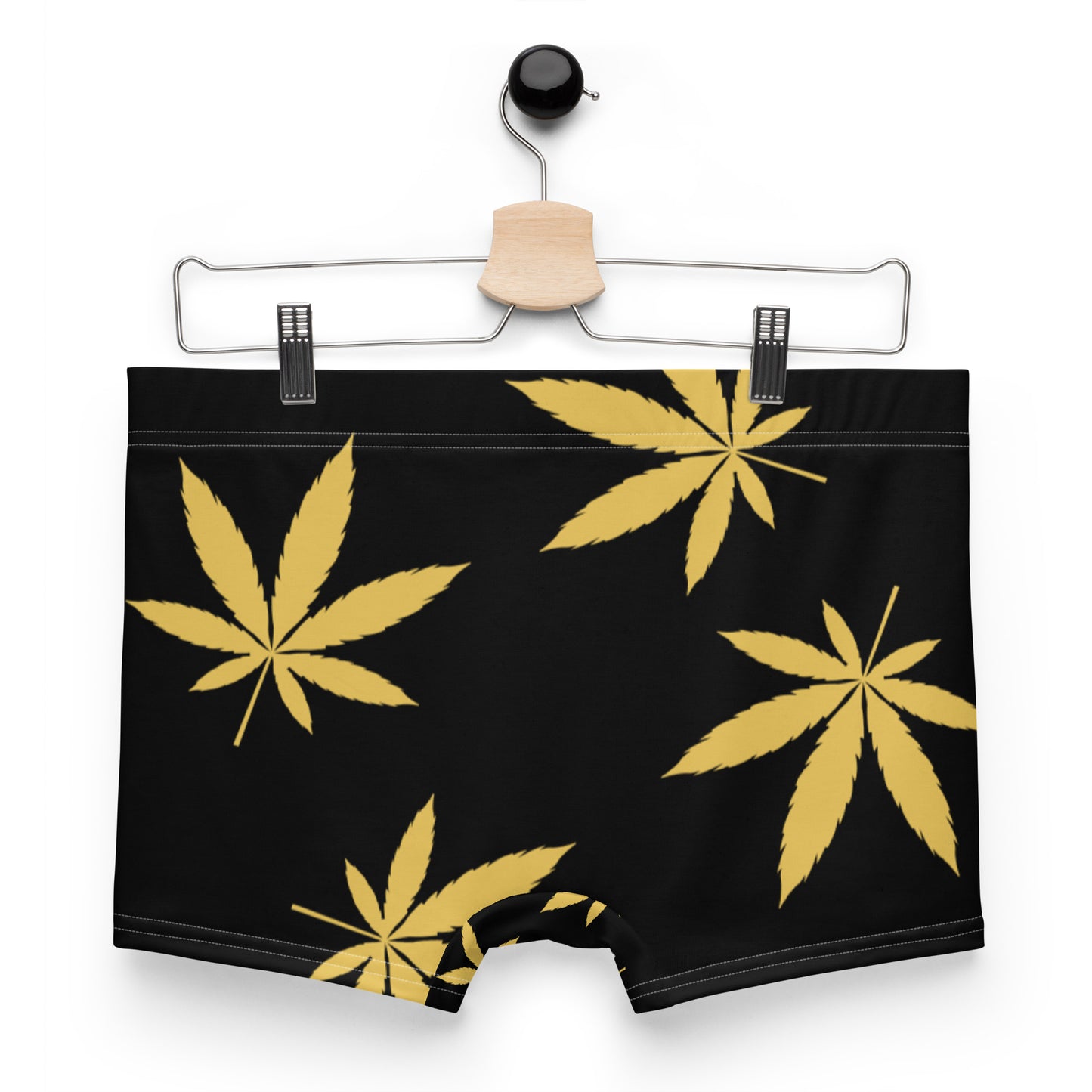 Gold Leaf Black Boxer Briefs