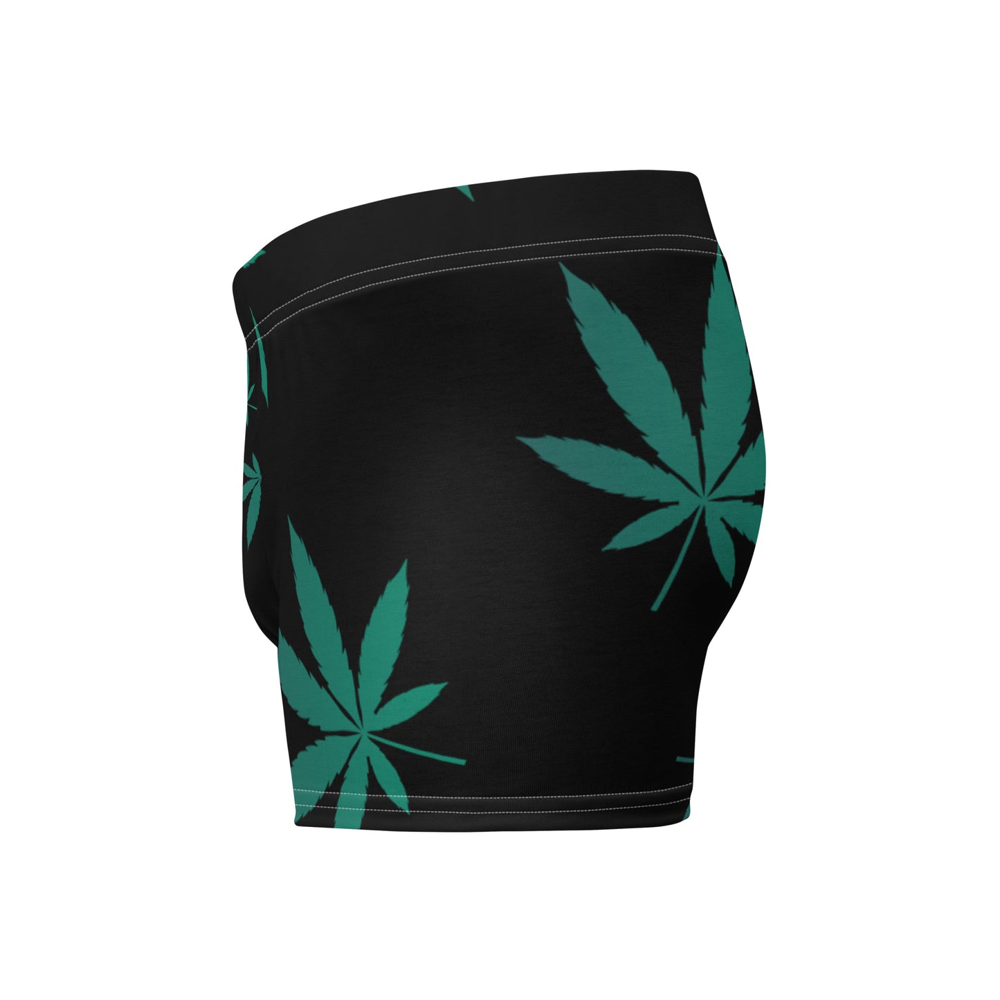 Green Leaf Black Boxer Briefs