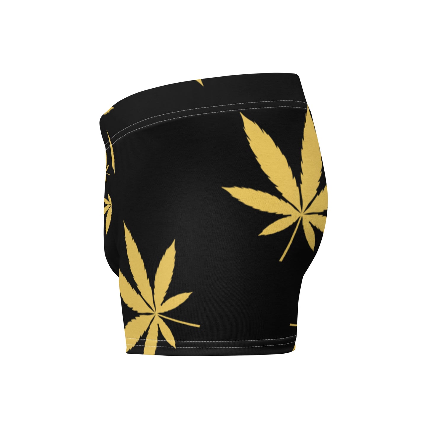 Gold Leaf Black Boxer Briefs