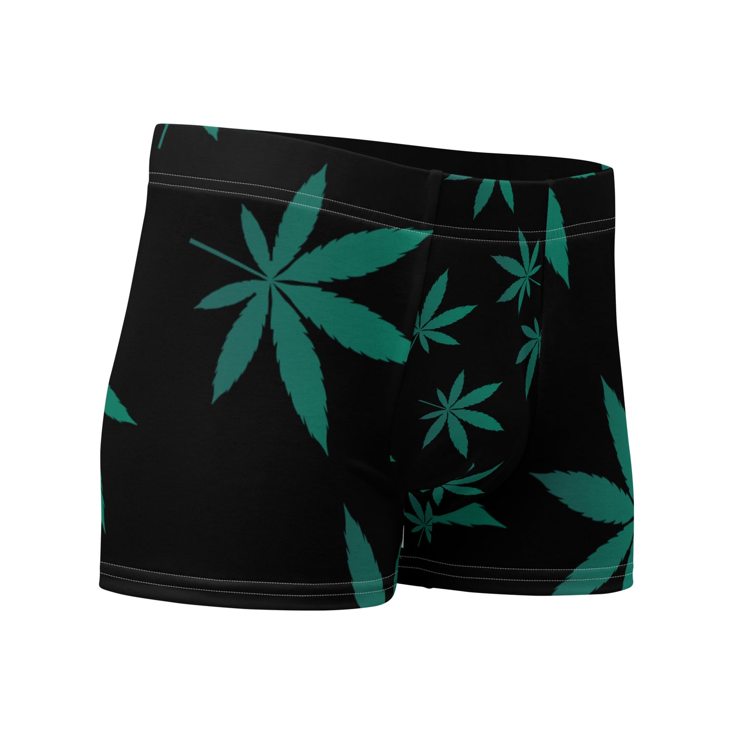 Green Leaf Black Boxer Briefs