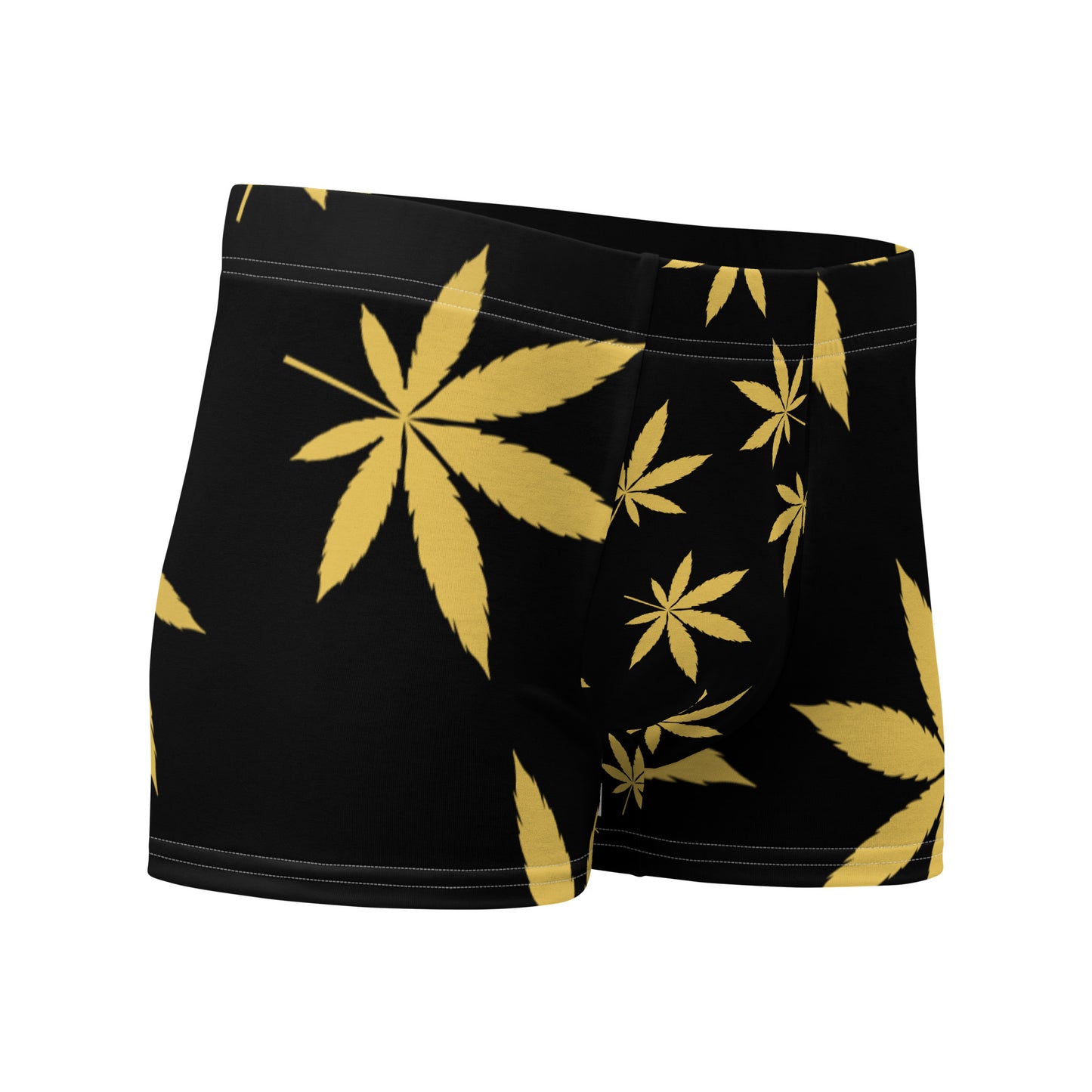 Gold Leaf Black Boxer Briefs