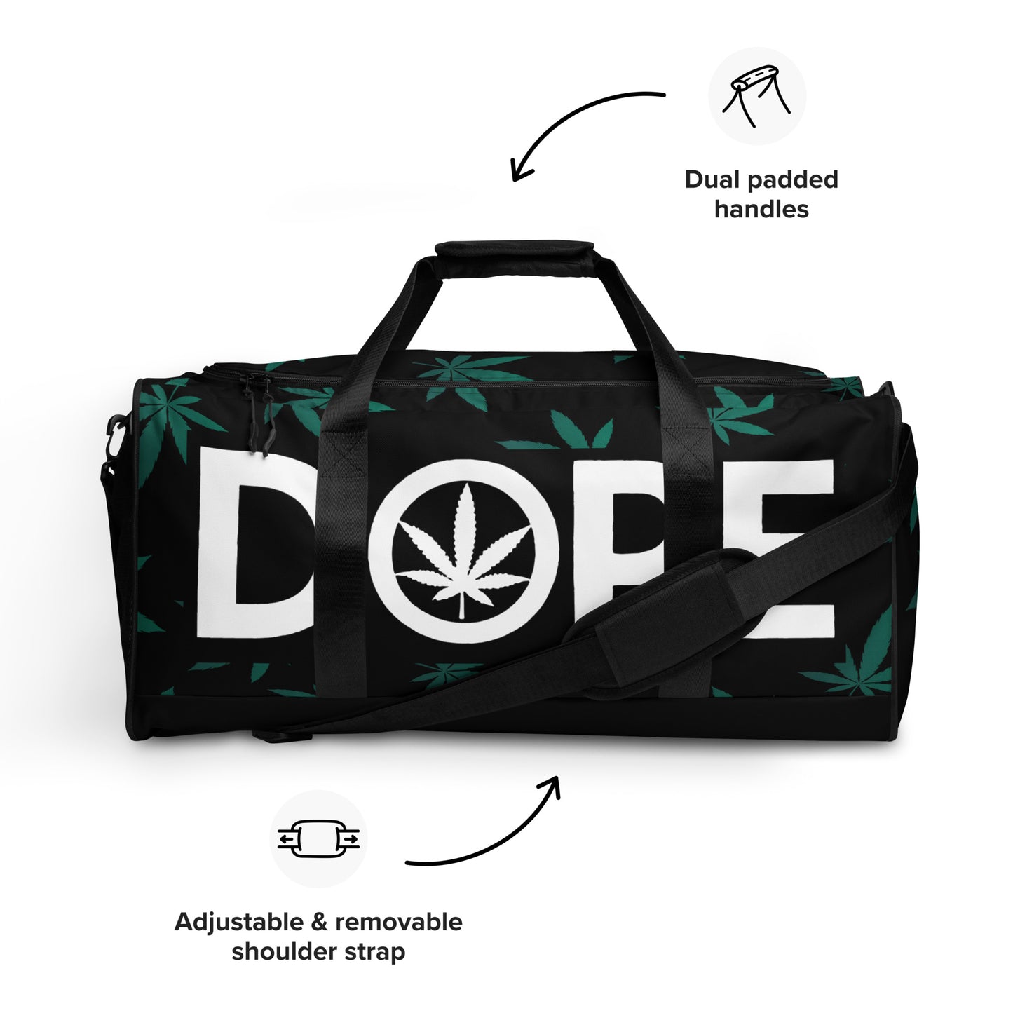 Green Leaf Duffle bag