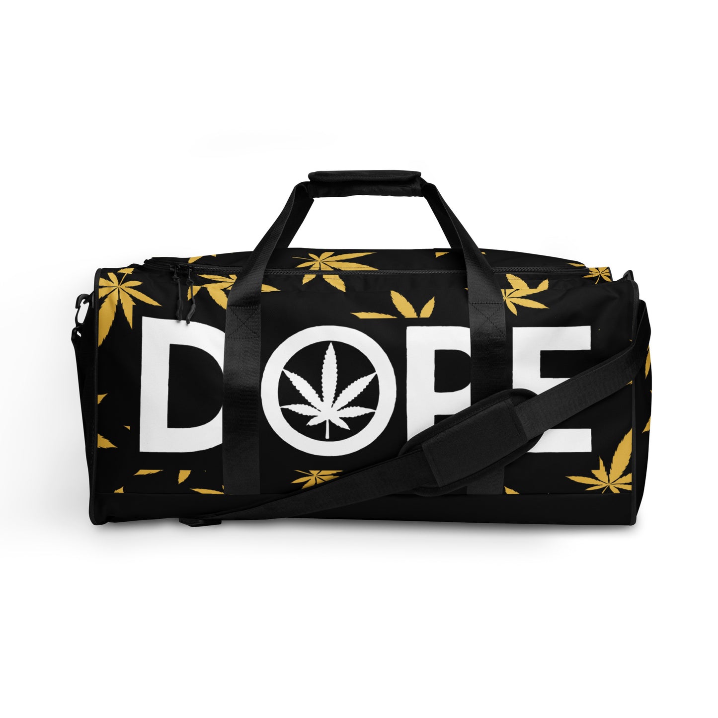 Gold Leaf Black Duffle bag