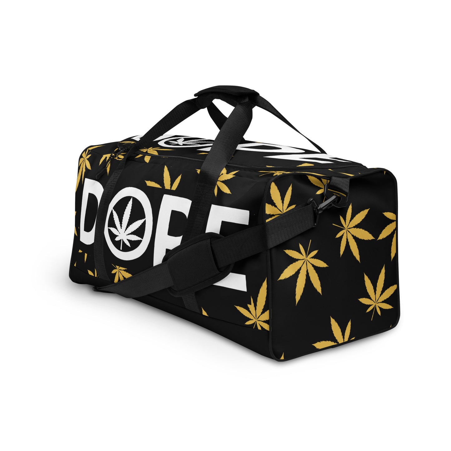 Gold Leaf Black Duffle bag