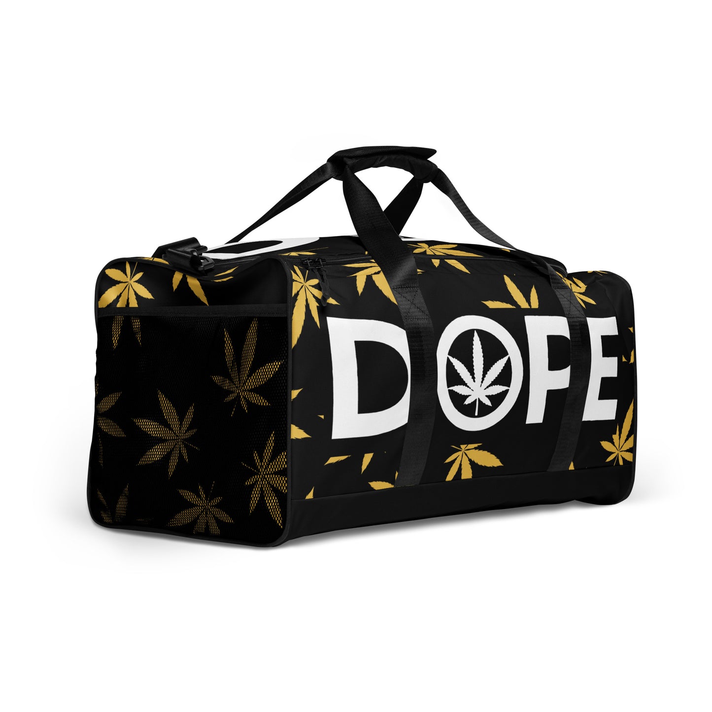 Gold Leaf Black Duffle bag