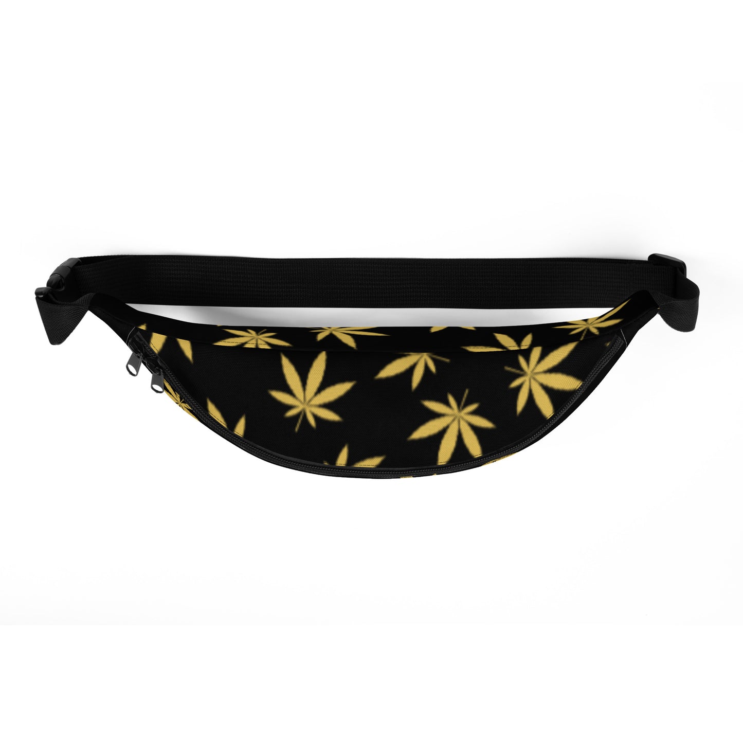 Gold Leaf Black Fanny Pack