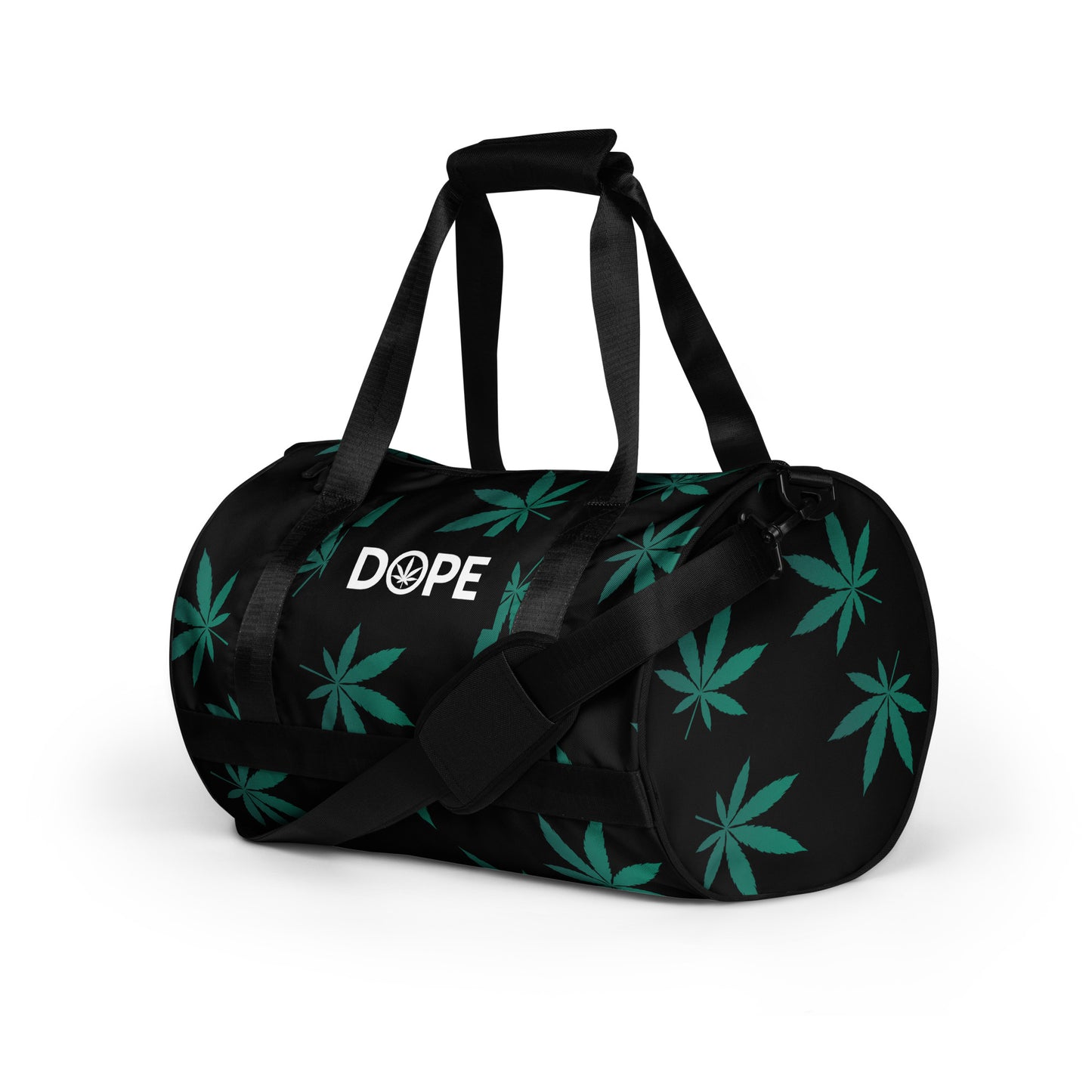 Green Leaf All-over print gym bag