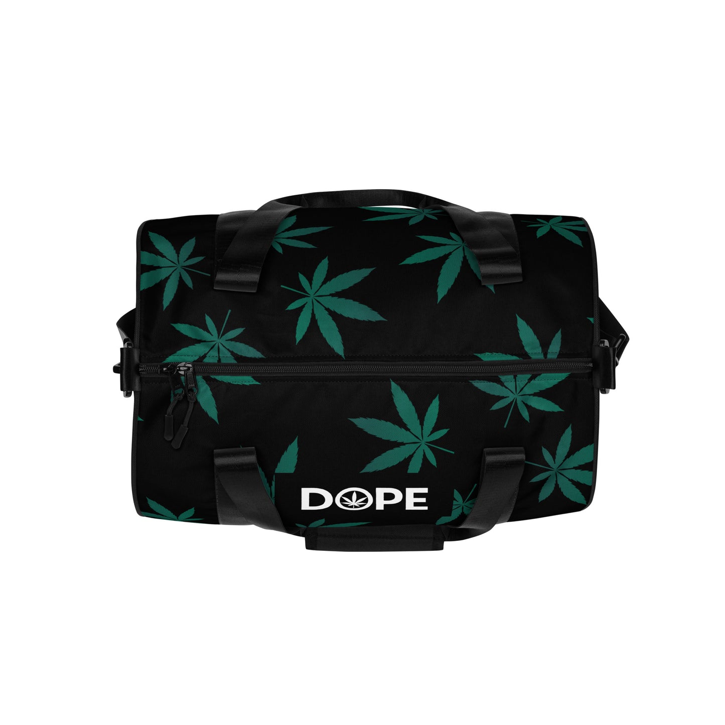 Green Leaf All-over print gym bag