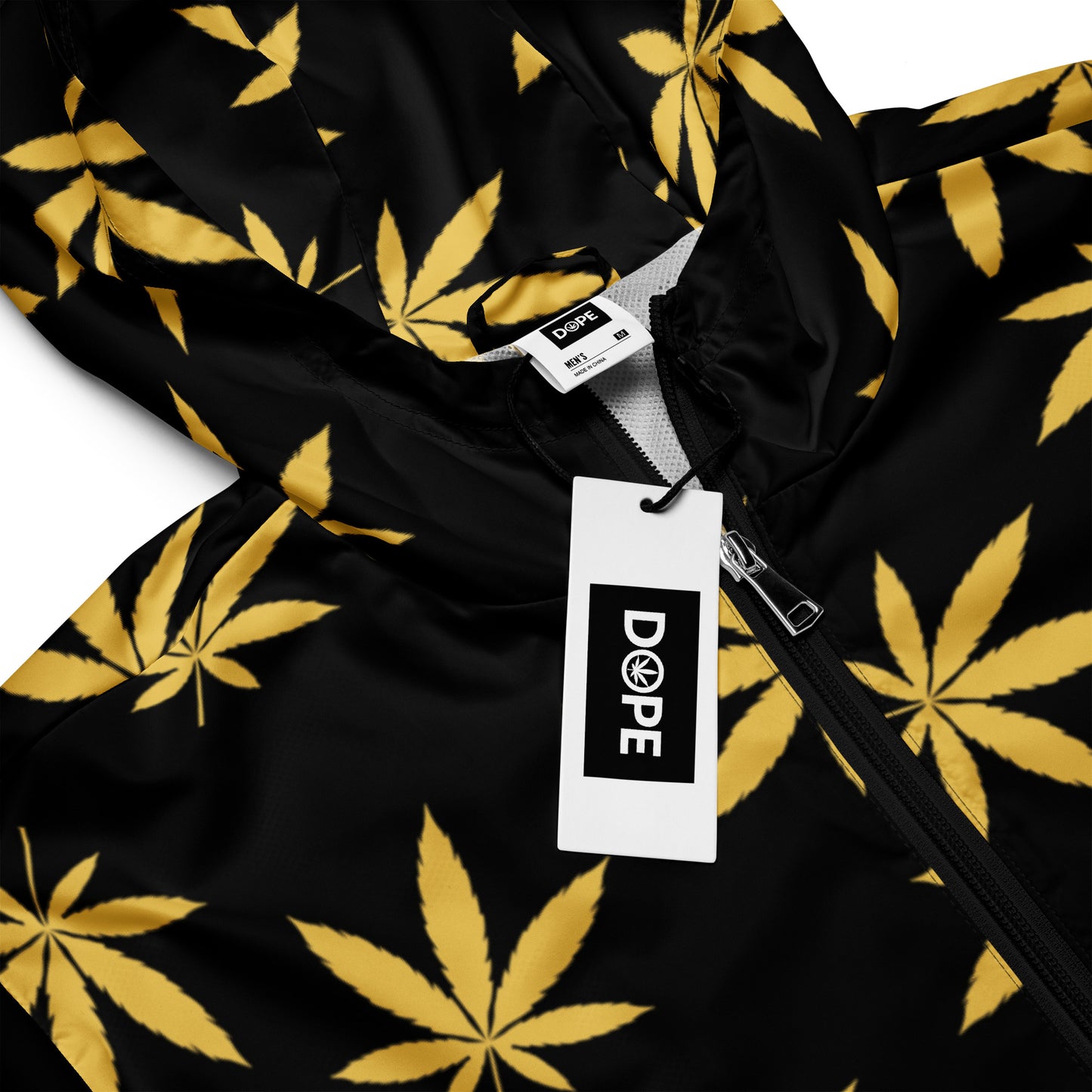 Gold Leaf Black Men’s windbreaker