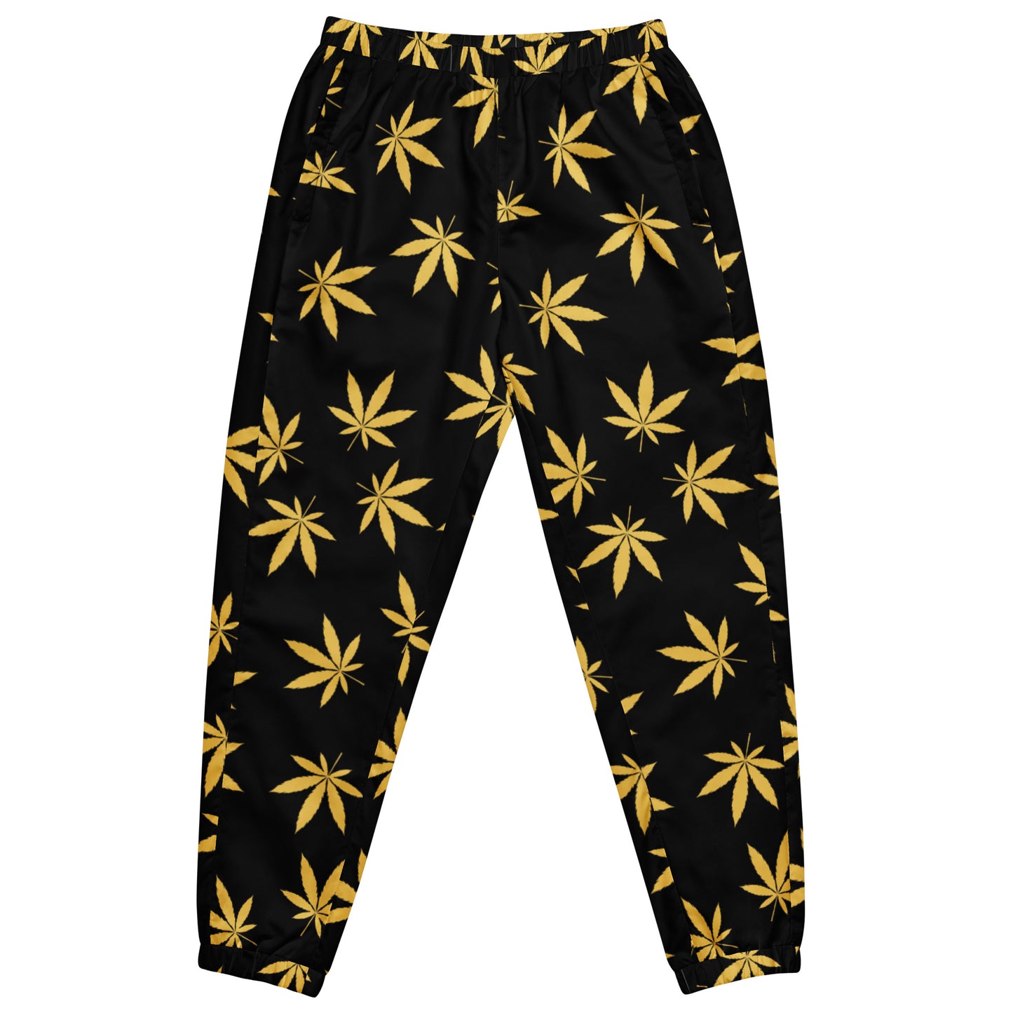 Gold Leaf Black Unisex track pants