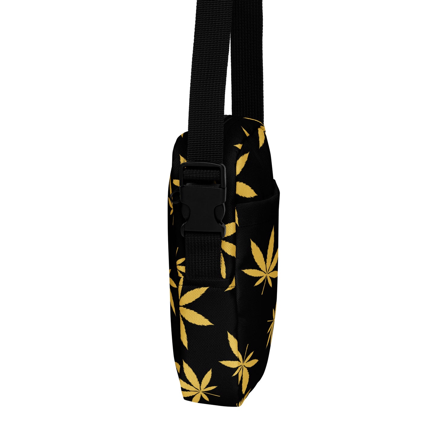 Gold Leaf Black Utility crossbody bag