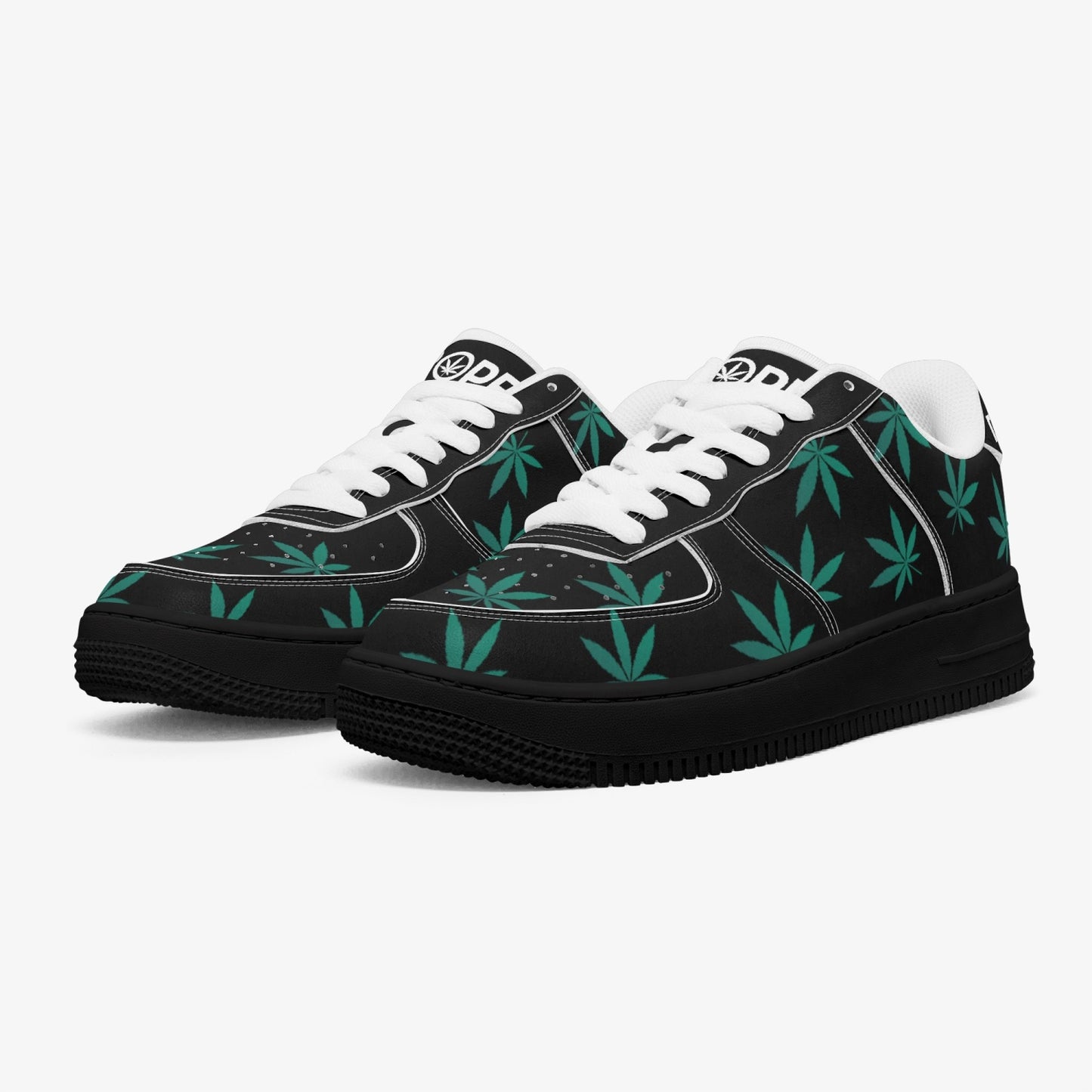 Weed Force 1 Green Leaf Edition - Black