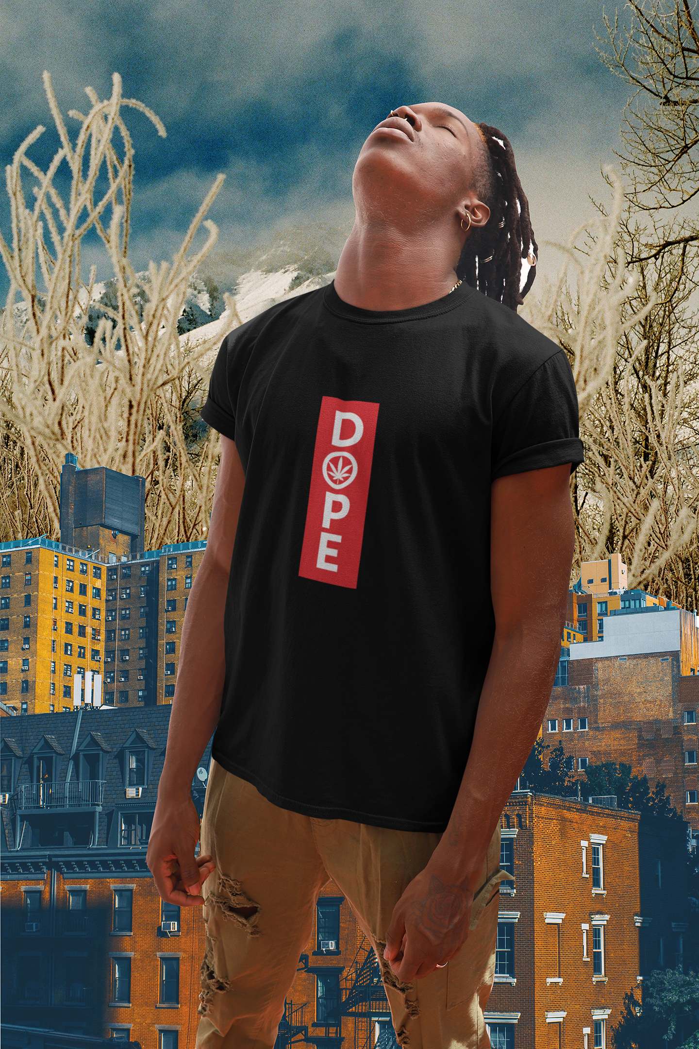 Dope Vertical Signature Short sleeve t-shirt