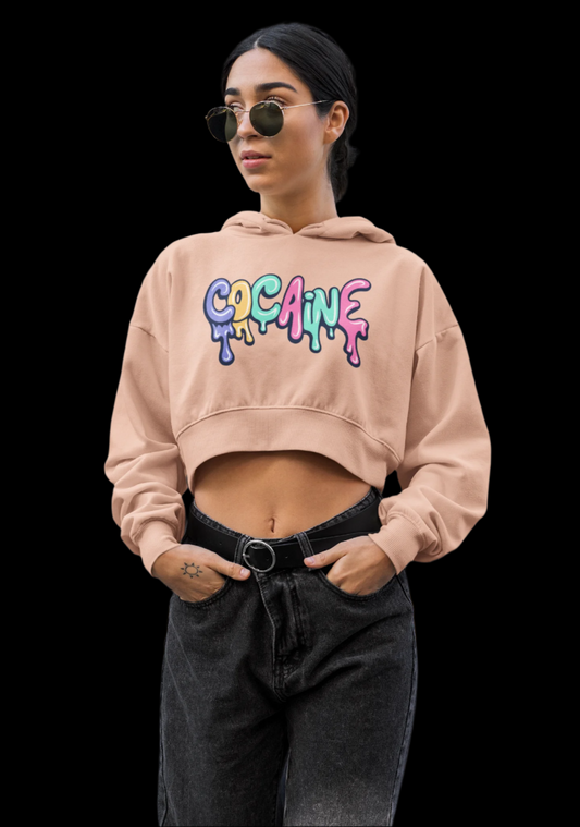 Cocaine Crop Hoodie