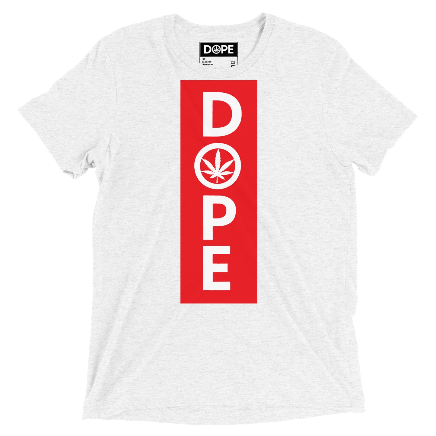 Dope vertical White signature Short sleeve t-shirt